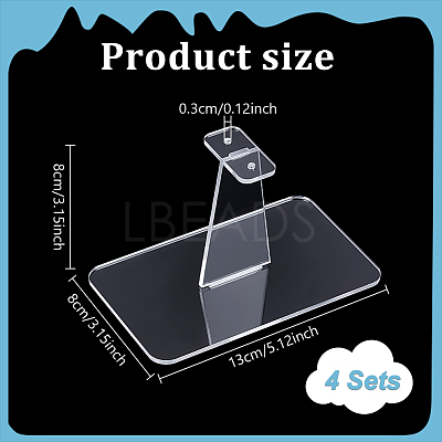 4Pcs Acrylic Action Figure Display Holders ODIS-GA0001-51A-1