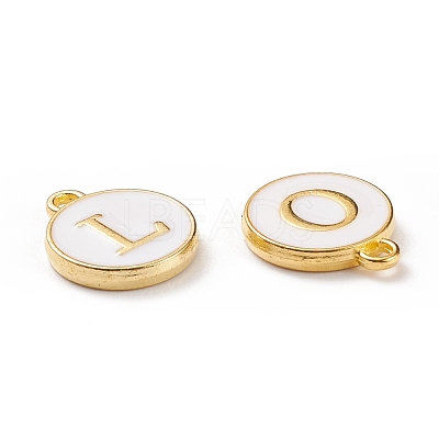 Initial Letter A~Z Alphabet Enamel Charms ENAM-X0018-07-1