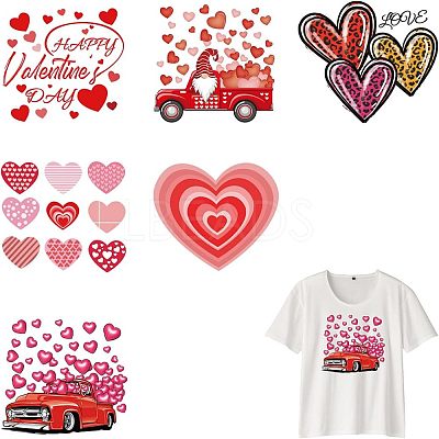 PET Heat Transfer Film Logo Stickers Set DIY-WH0230-065-1