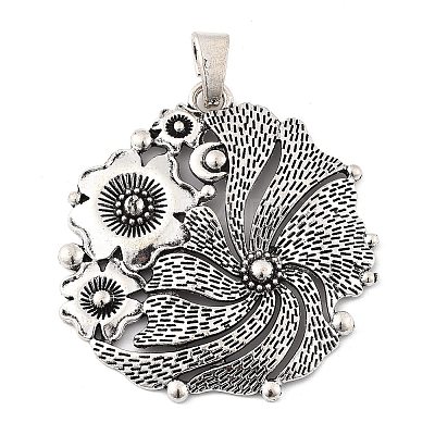 Tibetan Style Alloy Big Pendants X-PALLOY-D362-02AS-A-1
