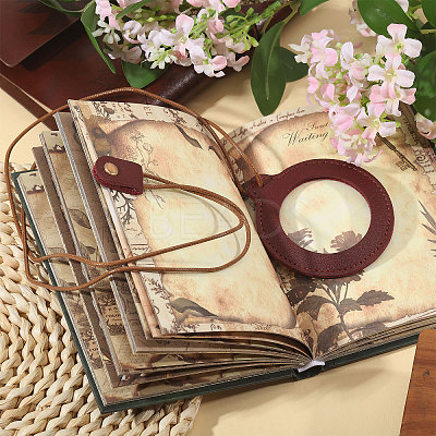 2Pcs Neck Wear Magnifying Glass AJEW-CA0005-27C-1