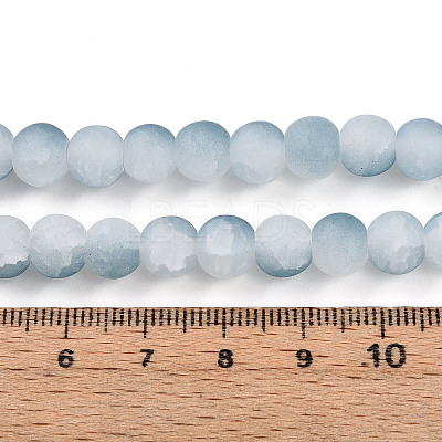 Crackle Glass Beads Strands GLAA-N009-8mm-06-1