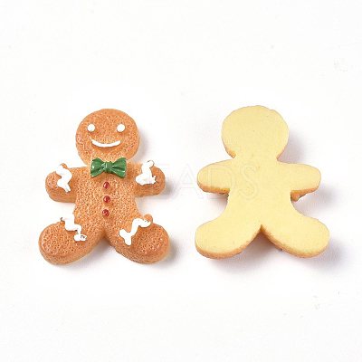 Christmas Theme Resin Decoden Cabochons RESI-CJC0001-37I-1