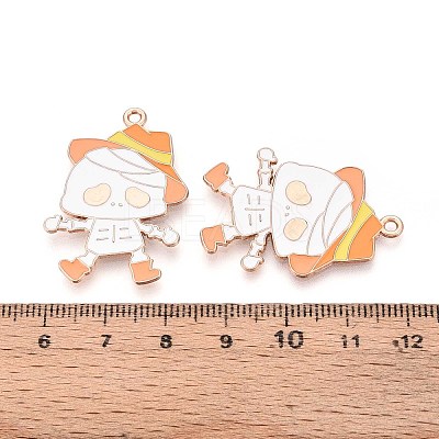 Halloween Theme Alloy Enamel Pendants ENAM-T022-54G-10-1