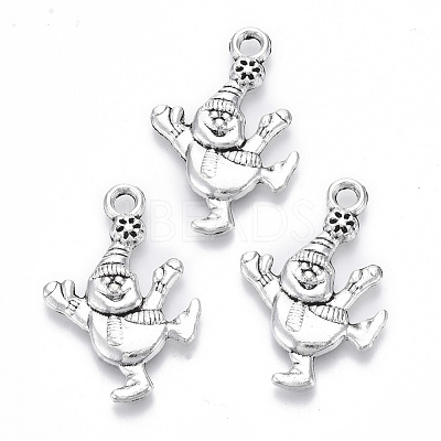 Tibetan Style Alloy Pendants TIBE-N010-34AS-RS-1