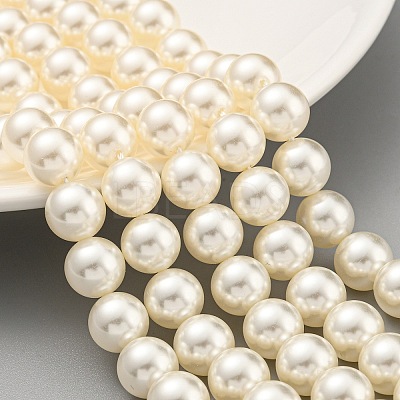 Glass Pearl Beads Strands HY-G002-01E-02-1
