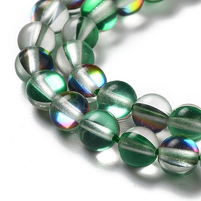 Synthetic Moonstone Beads Strands G-P528-J01-01-1