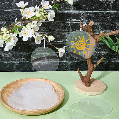 20Pcs Transparent Acrylic Big Pendants FIND-SP0005-61-1