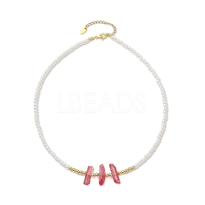 ABS Plastic Imitation Pearl Beaded Necklaces NJEW-JN04859-04-1