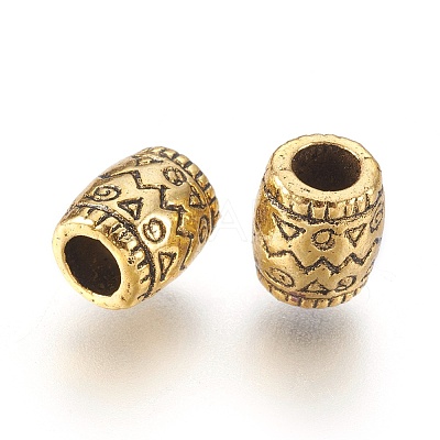 Antique Golden Tibetan Style Spacer Beads GLF0756Y-1