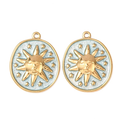 304 Stainless Steel Pendants STAS-N129-10G-03-1