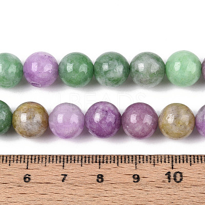 Dyed Natural Quartz Beads Strands G-T139-10mm-94-1