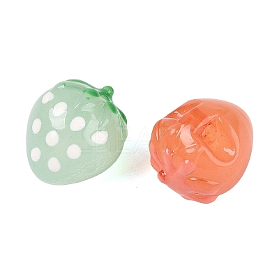 Imitation Jelly Effect Acrylic Beads OACR-N126-07-1