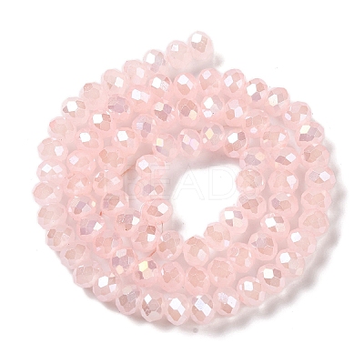 Baking Electroplate Glass Beads Strands DGLA-A039-J10mm-B14-1