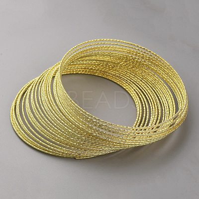 Textured Iron Memory Beading Wire for Wire Wrap DIY Jewelry Making FIND-WH0472-08G-1