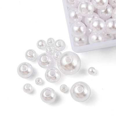 Imitation Pearl Acrylic Beads SACR-FS0001-11-1