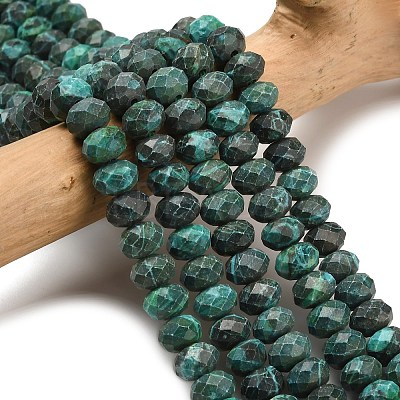 Synthetic Malachite Beads Strands G-Z111-A43-1
