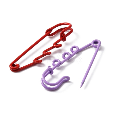 Spray Painted Iron Safety Pins Brooch Findings FIND-CJC0012-016-1
