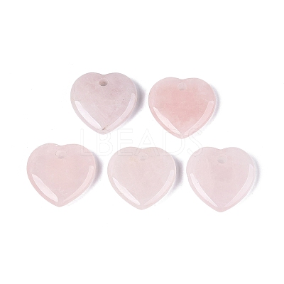 Natural Rose Quartz Pendants G-Q601-29E-1