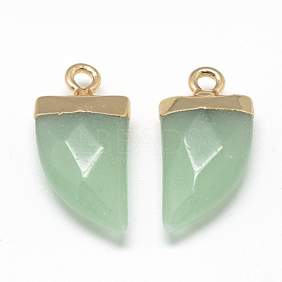 Natural White Jade Pointed Pendants G-Q966-06-1
