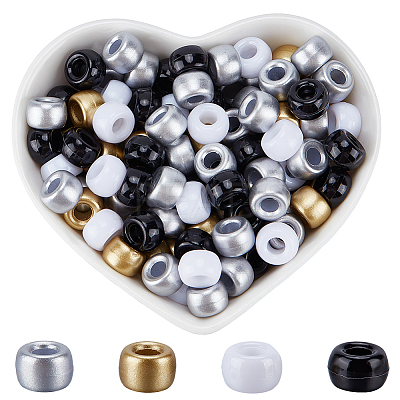 800Pcs 4 Colors Plastic Beads Sets KY-SP0001-24A-1