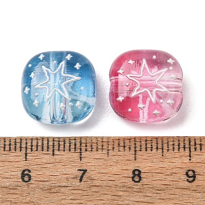 Gradient Color Transparent Acrylic Beads AC-CBAC4EE-01-1