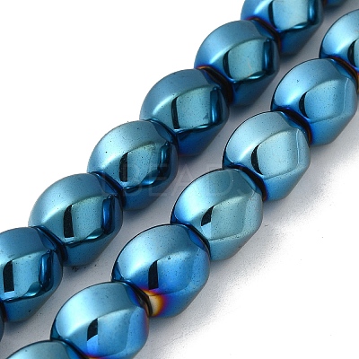 Electroplated Non-Magnetic Synthetic Hematite Beads Strands G-P518-05F-1