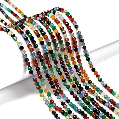 Natural Agate Beads Strands X-G-A129-3mm-A06-1