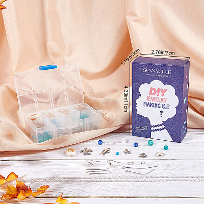 DIY Ocean Theme Earring Making Kits DIY-SC0012-31-1