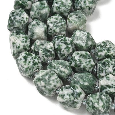 Natural Green Spot Jasper Beads Strands GG-CBAF8A8-A01-01-1