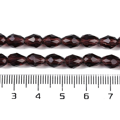 Transparent Glass Beads Strands EGLA-N013-T8mm-D05-1