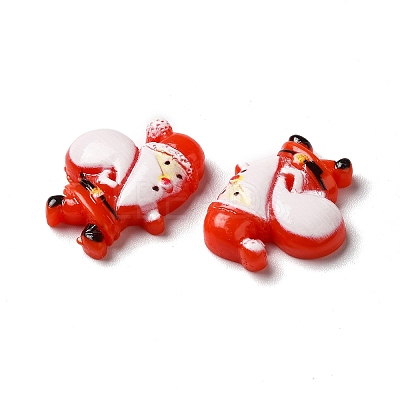 Christmas Opaque Resin Cabochons LS-RESI-K019-28-1