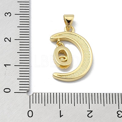 Brass Micro Pave Clear Cubic Zirconia Pendants KK-A221-18B-G-1