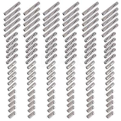 2000Pcs 4 Styles Glass Twisted Bugle Beads SEED-GO0001-09C-1