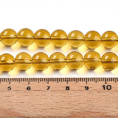 Transparent Glass Beads Strands GLAA-T032-T10mm-23-1