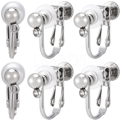 20Pcs 316 Stainless Steel Clip-on Earring Findings STAS-BBC0008-59P-1