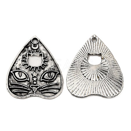 Tibetan Style Alloy Pendants FIND-C037-01C-AS-1