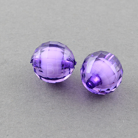 Transparent Acrylic Beads X-TACR-S086-10mm-10-1