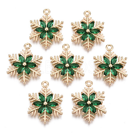 Christmas Brass Glass Pendants KK-R111-009-A01-1