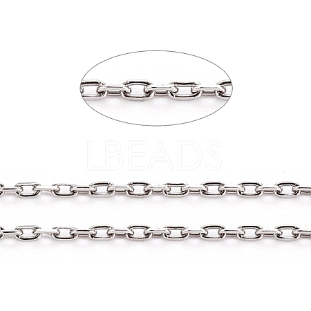 Tarnish Resistant 304 Stainless Steel Cable Chains CHS-D005-02P-1