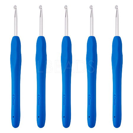 TPR Handle Aluminum Crochet Hook Needles TOOL-TA0001-13C-1