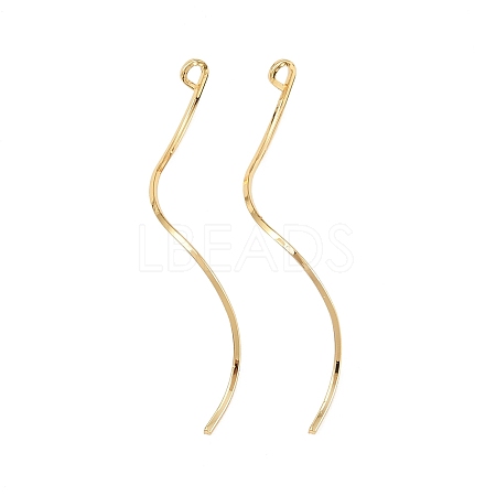 Brass Earring Findings KK-A274-17F-G-1