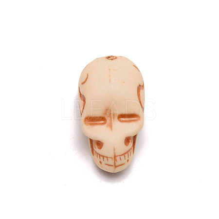 Opaque Acrylic Beads SACR-WH0006-02B-1