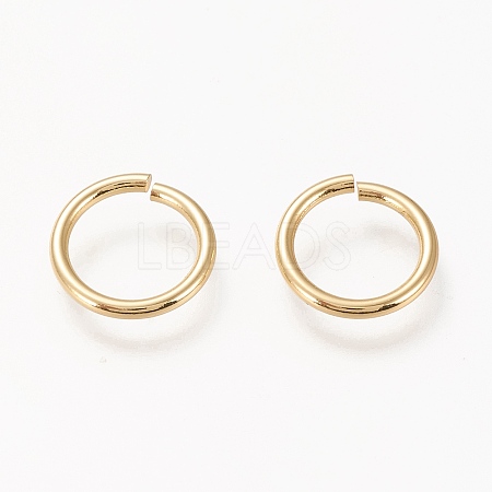 Brass Open Jump Ring KK-L006-017C-G-1