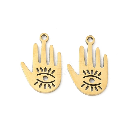 201 Stainless Steel Laser Cut Pendants STAS-P428-07G-1