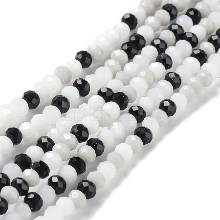 Glass Beads Strands EGLA-A034-M6mm-48-1