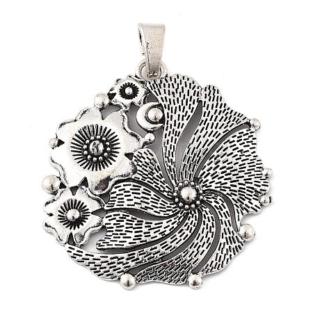 Tibetan Style Alloy Big Pendants X-PALLOY-D362-02AS-A-1