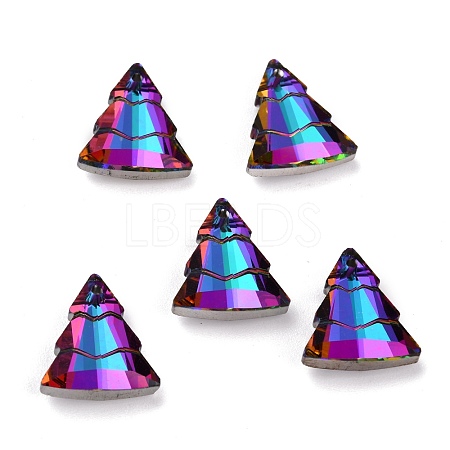 Glass Rhinestone Pendants RGLA-O002-A02-001VO-1