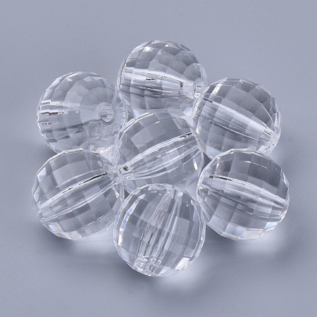 Transparent Acrylic Beads TACR-Q254-6mm-V01-1