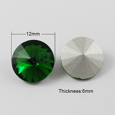 Glass Pointed Back Rhinestone RGLA-R003-12mm-4-1